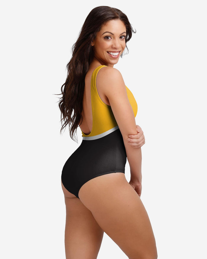 Pittsburgh Steelers Womens Beach Day One Piece Bathing Suit FOCO - FOCO.com