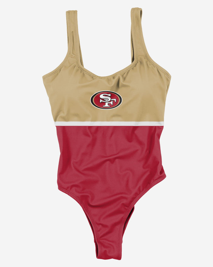 San Francisco 49ers Womens Beach Day One Piece Bathing Suit FOCO - FOCO.com