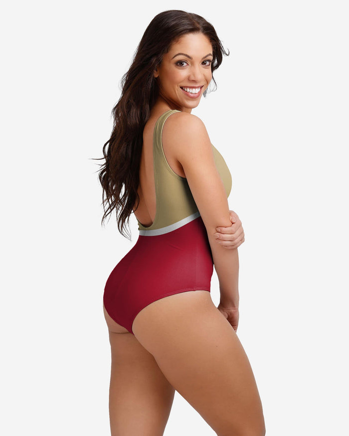 San Francisco 49ers Womens Beach Day One Piece Bathing Suit FOCO - FOCO.com