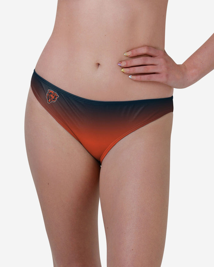 Chicago Bears Womens Gradient Big Logo Bikini Bottom FOCO S - FOCO.com