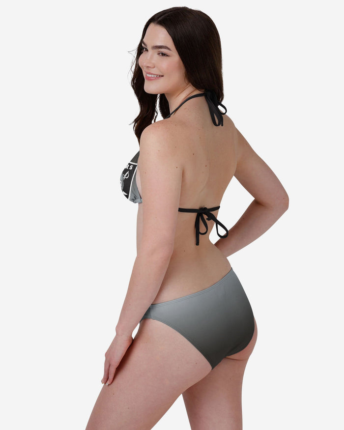 Las Vegas Raiders Womens Gradient Big Logo Bikini Bottom FOCO - FOCO.com