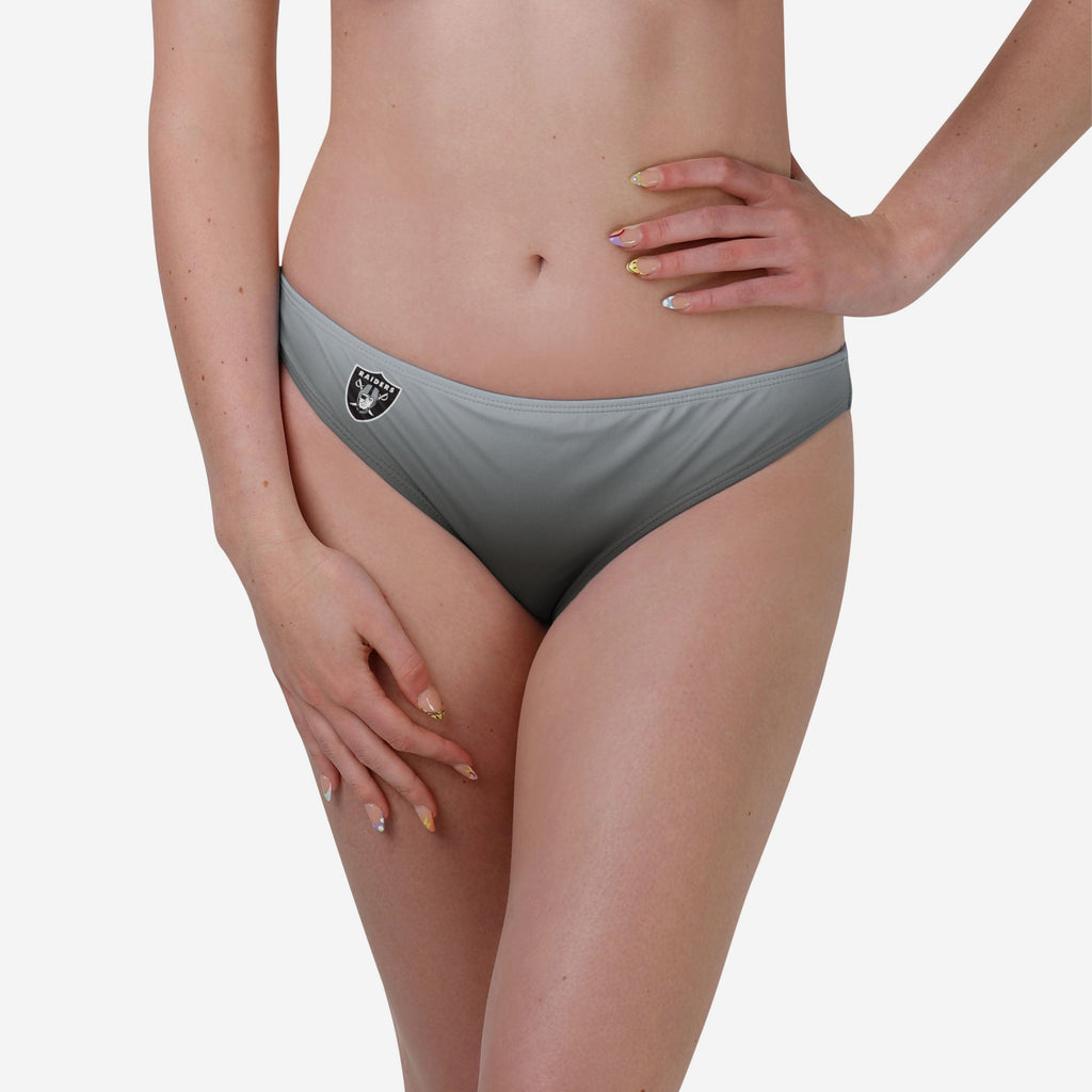 Las Vegas Raiders Womens Gradient Big Logo Bikini Bottom FOCO S - FOCO.com