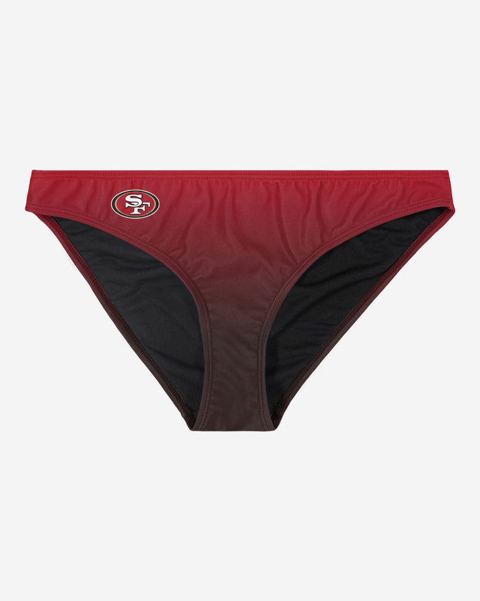 San Francisco 49ers Womens Gradient Big Logo Bikini Bottom FOCO - FOCO.com