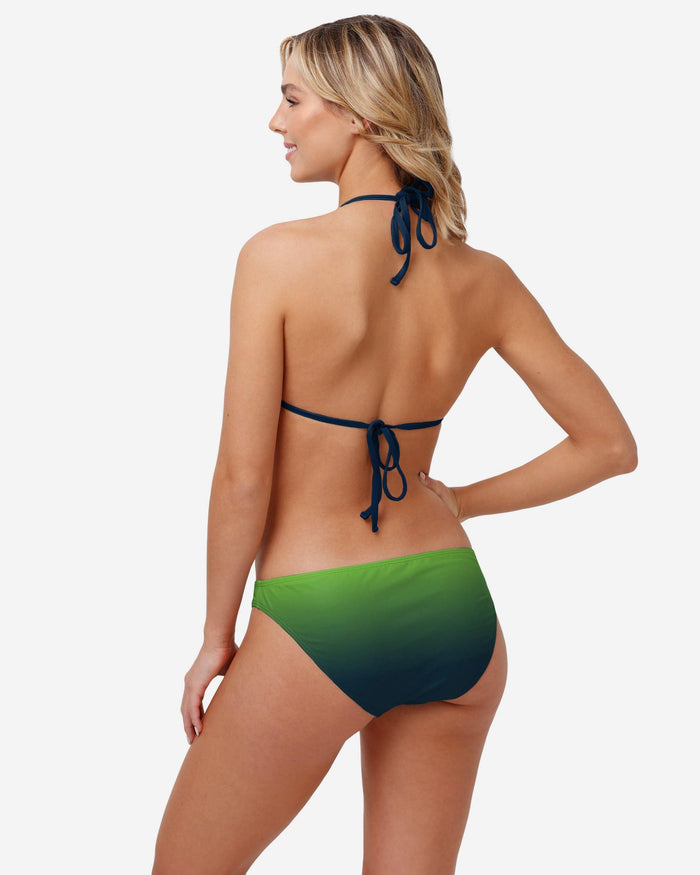 Seattle Seahawks Womens Gradient Big Logo Bikini Bottom FOCO - FOCO.com