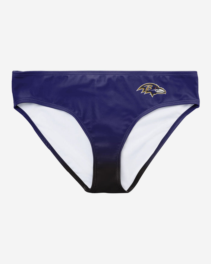 Baltimore Ravens Womens Gametime Gradient Bikini Bottom FOCO - FOCO.com