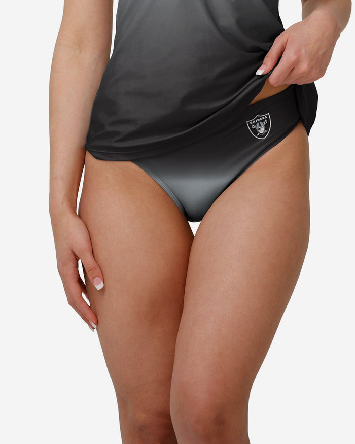 Las Vegas Raiders Womens Gametime Gradient Bikini Bottom FOCO S - FOCO.com