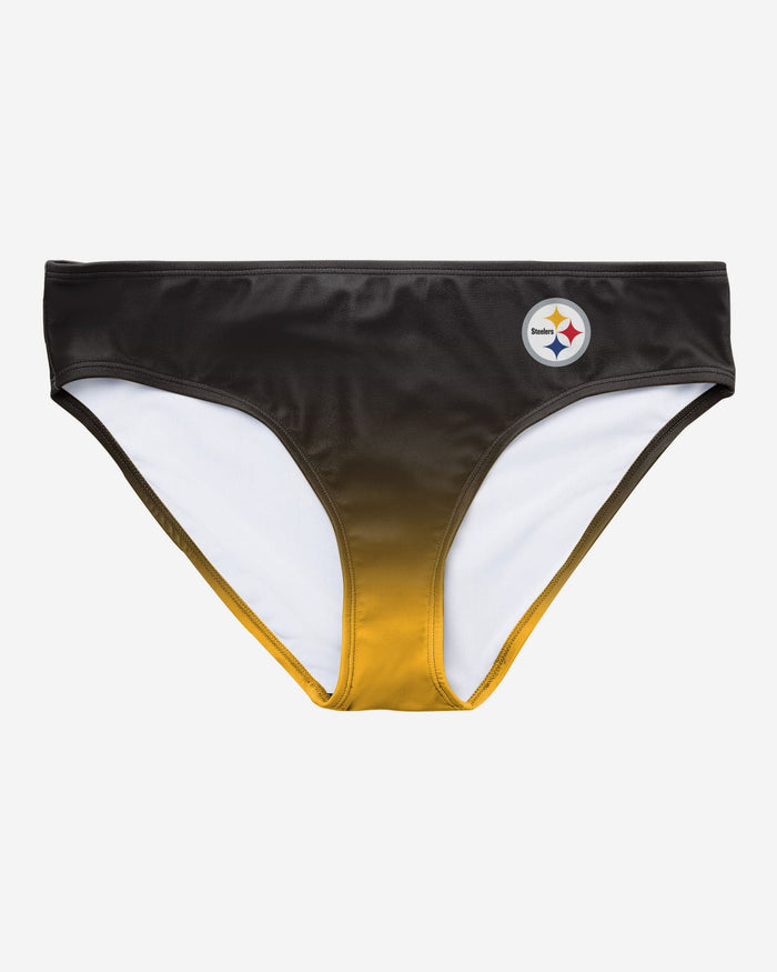 Pittsburgh Steelers Womens Gametime Gradient Bikini Bottom FOCO - FOCO.com