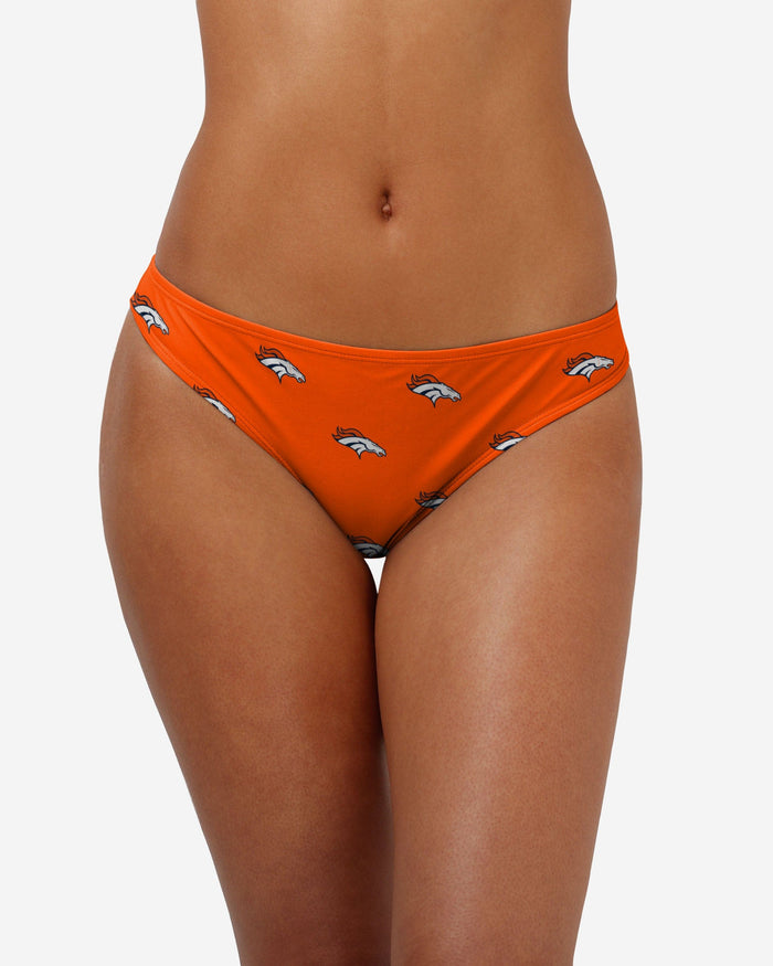 Denver Broncos Womens Mini Print Bikini Bottom FOCO S - FOCO.com