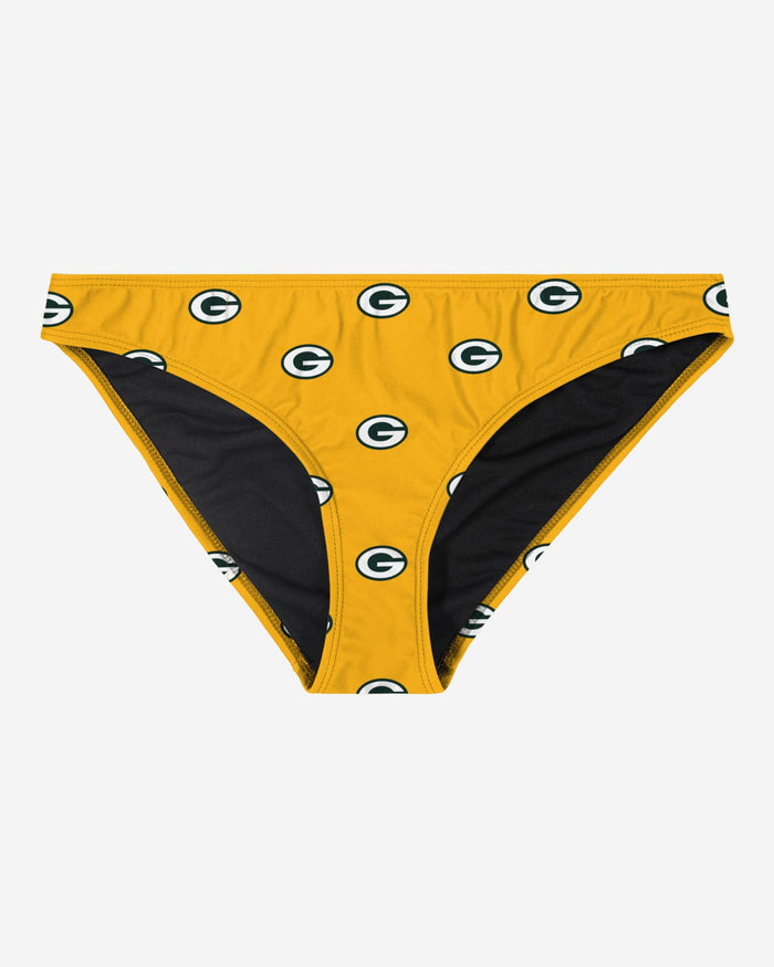 Green Bay Packers Womens Mini Print Bikini Bottom FOCO - FOCO.com