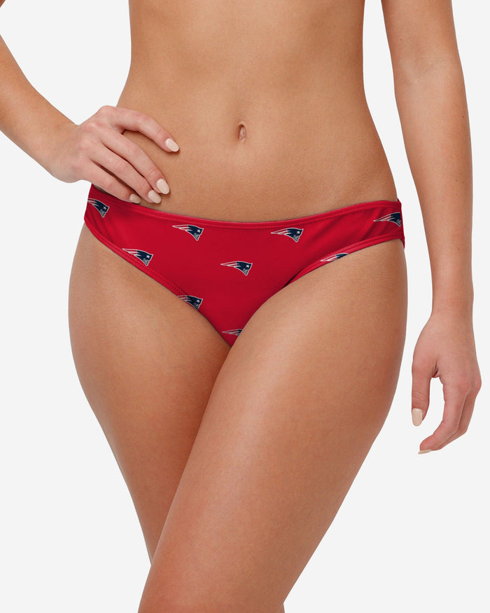 New England Patriots Womens Mini Print Bikini Bottom FOCO S - FOCO.com