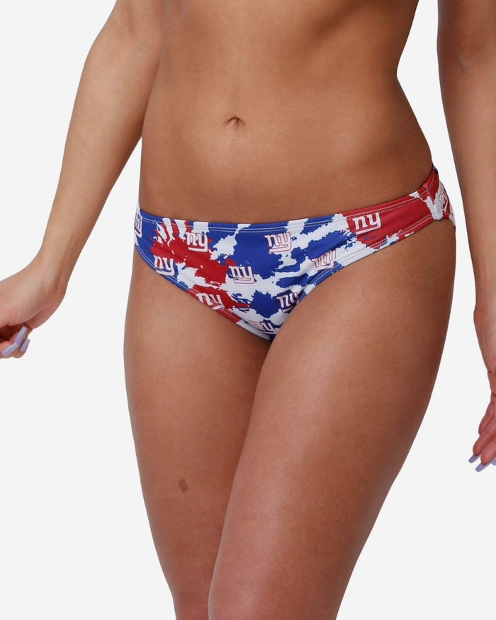 New York Giants Womens Paint Splash Bikini Bottom FOCO S - FOCO.com