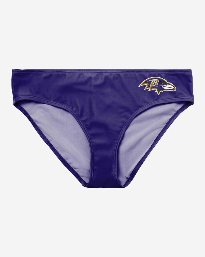 Baltimore Ravens Womens Mini Logo Bikini Bottom FOCO - FOCO.com