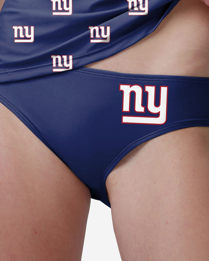 New York Giants Womens Mini Logo Bikini Bottom FOCO - FOCO.com