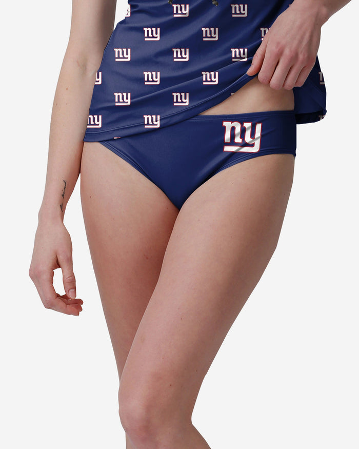 New York Giants Womens Mini Logo Bikini Bottom FOCO - FOCO.com