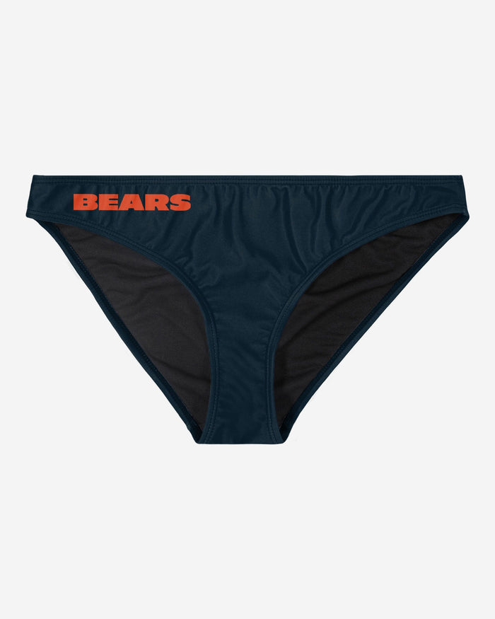 Chicago Bears Womens Solid Wordmark Bikini Bottom FOCO - FOCO.com