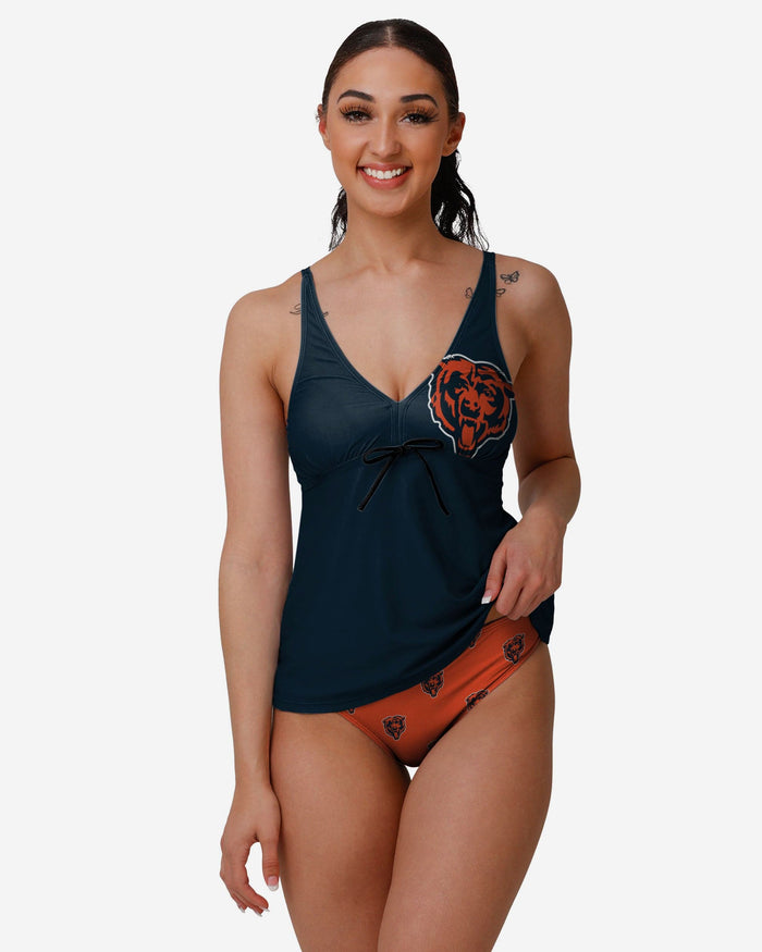 Chicago Bears Womens Summertime Mini Print Bikini Bottom FOCO - FOCO.com