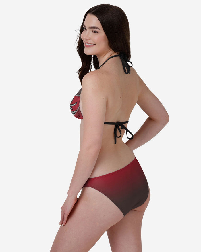 Tampa Bay Buccaneers Womens Gradient Big Logo Bikini Top FOCO - FOCO.com