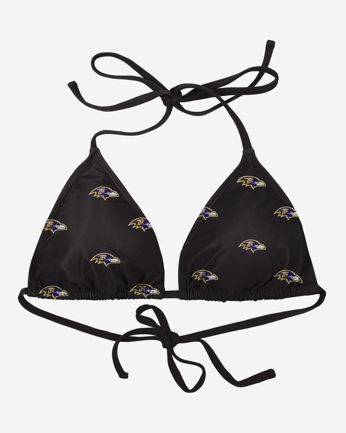 Baltimore Ravens Womens Mini Print Bikini Top FOCO - FOCO.com