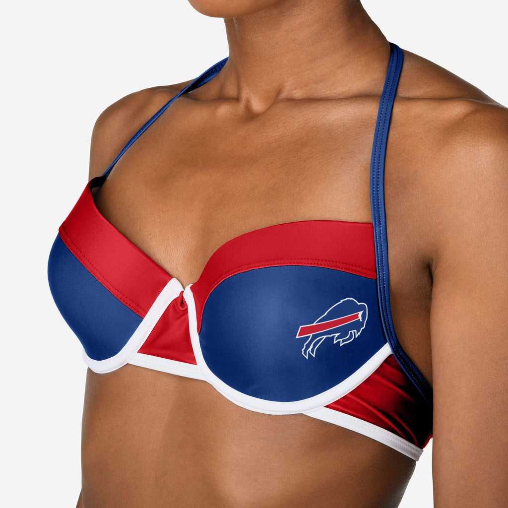 Buffalo Bills Team Logo Bikini Top FOCO - FOCO.com