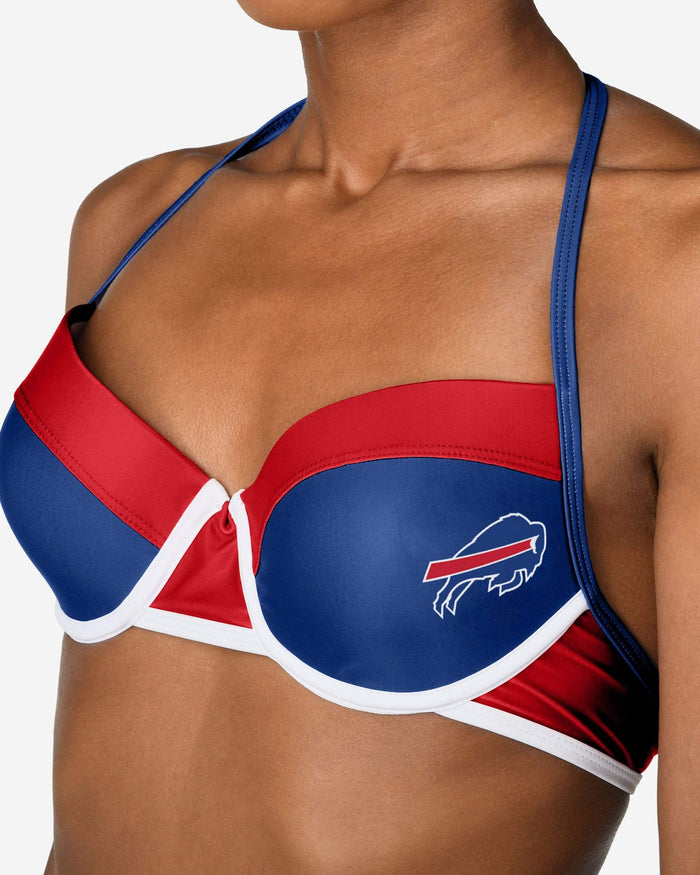 Buffalo Bills Team Logo Bikini Top FOCO - FOCO.com