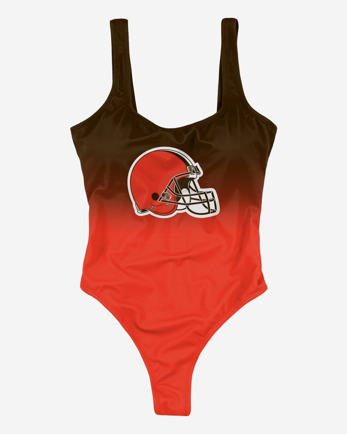 Cleveland Browns Womens Gametime Gradient One Piece Bathing Suit FOCO - FOCO.com