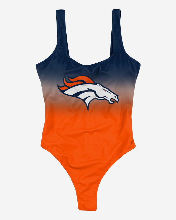 Denver Broncos Womens Gametime Gradient One Piece Bathing Suit FOCO - FOCO.com