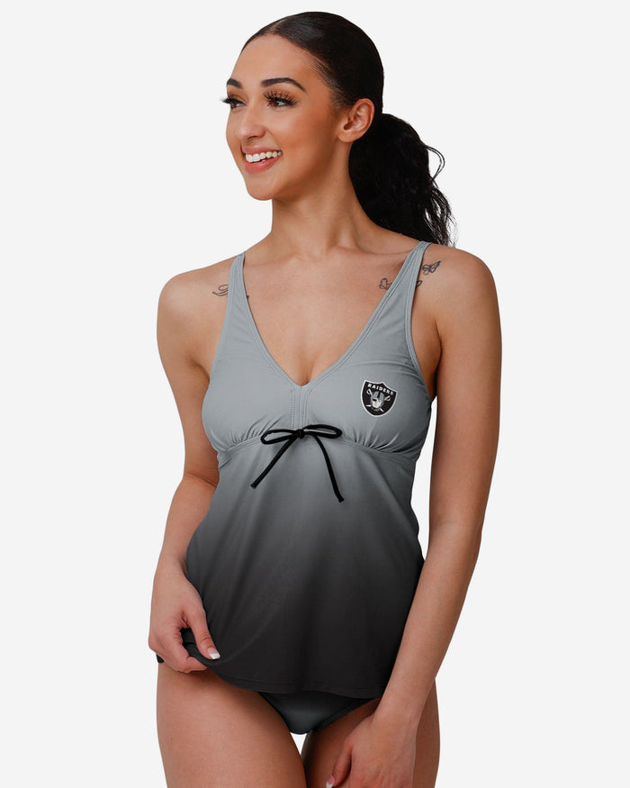 Las Vegas Raiders Womens Gametime Gradient Tankini FOCO S - FOCO.com