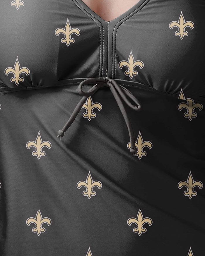 New Orleans Saints Womens Mini Logo Tankini FOCO - FOCO.com