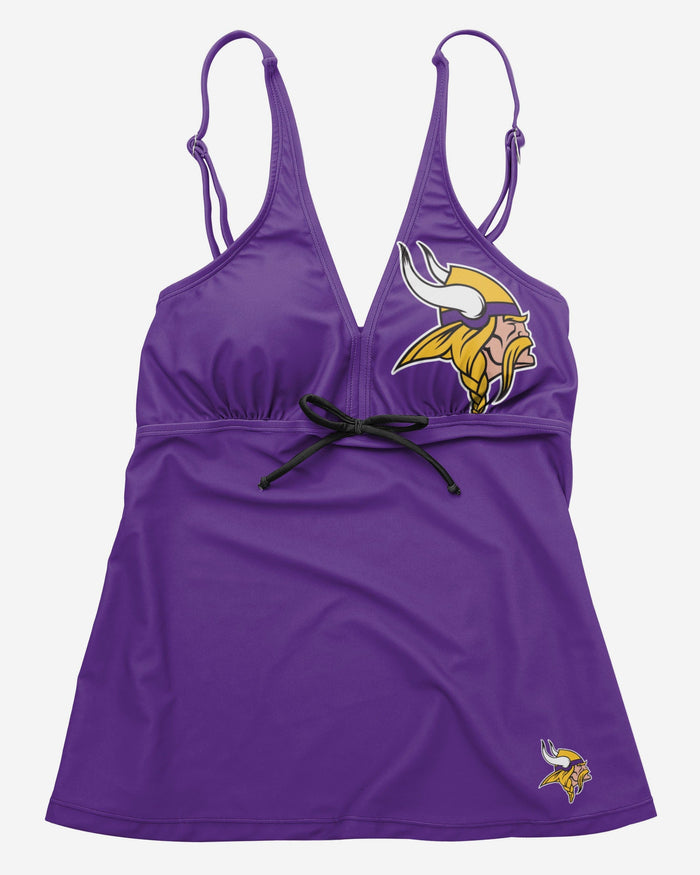 Minnesota Vikings Womens Summertime Solid Tankini FOCO - FOCO.com