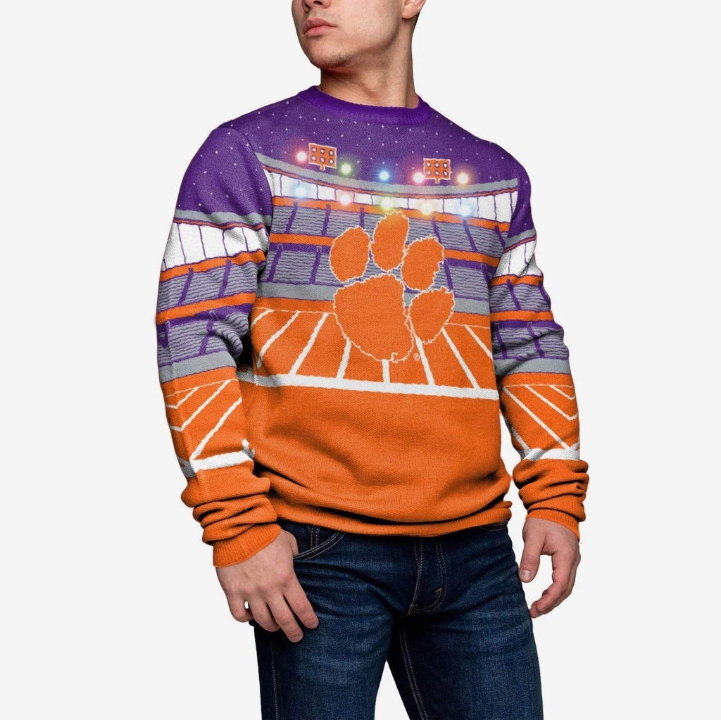 Clemson Tigers Light Up Bluetooth Sweater FOCO S - FOCO.com