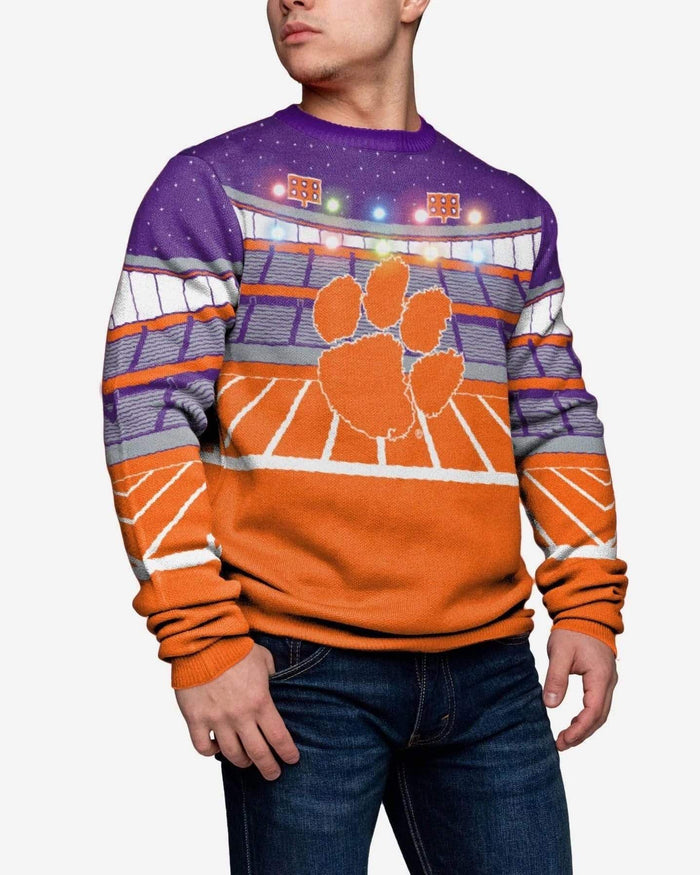 Clemson Tigers Light Up Bluetooth Sweater FOCO M - FOCO.com