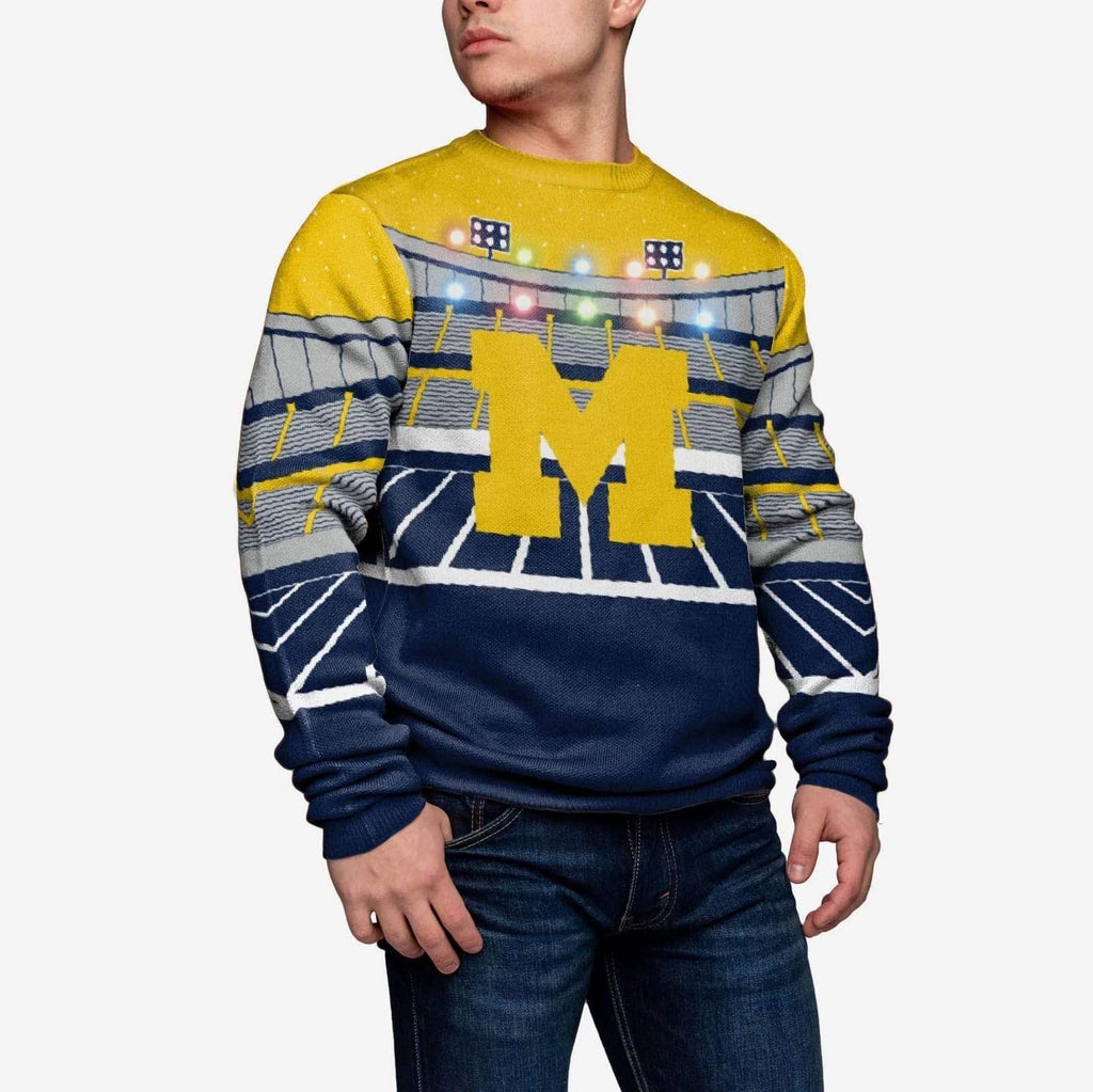 Michigan Wolverines Light Up Bluetooth Sweater FOCO S - FOCO.com