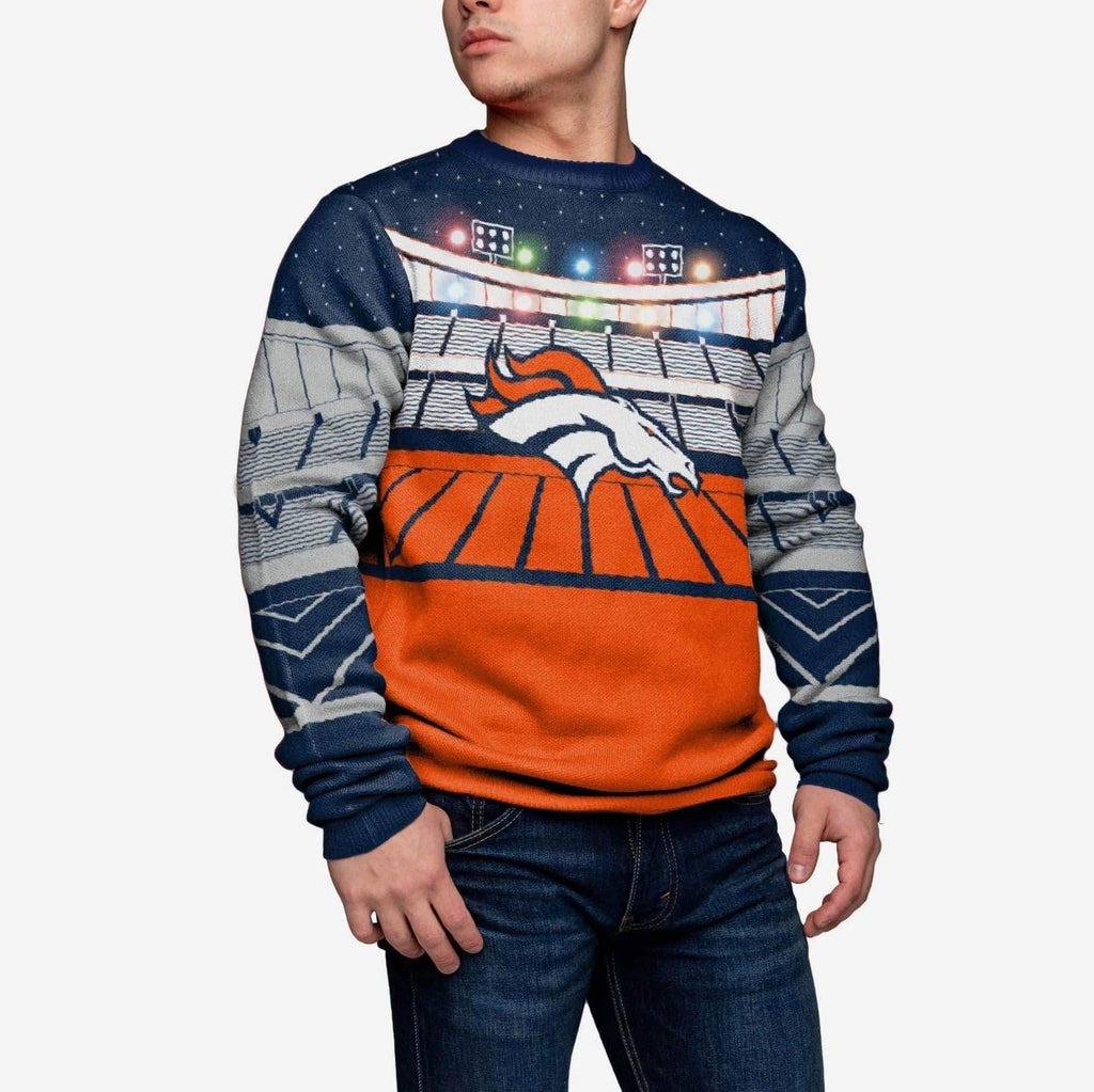 Denver Broncos Light Up Bluetooth Sweater FOCO S - FOCO.com