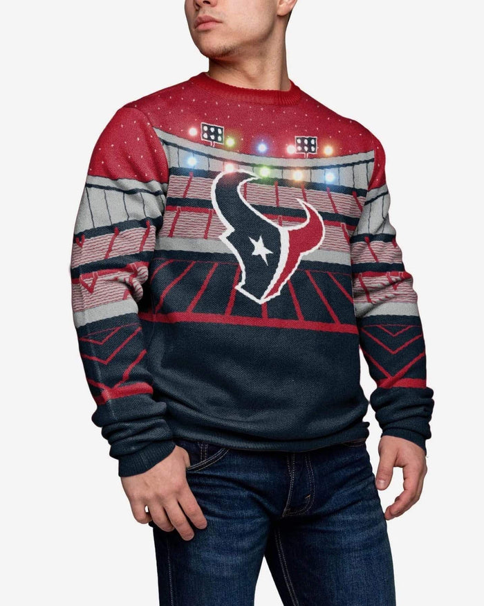 Houston Texans Light Up Bluetooth Sweater FOCO M - FOCO.com