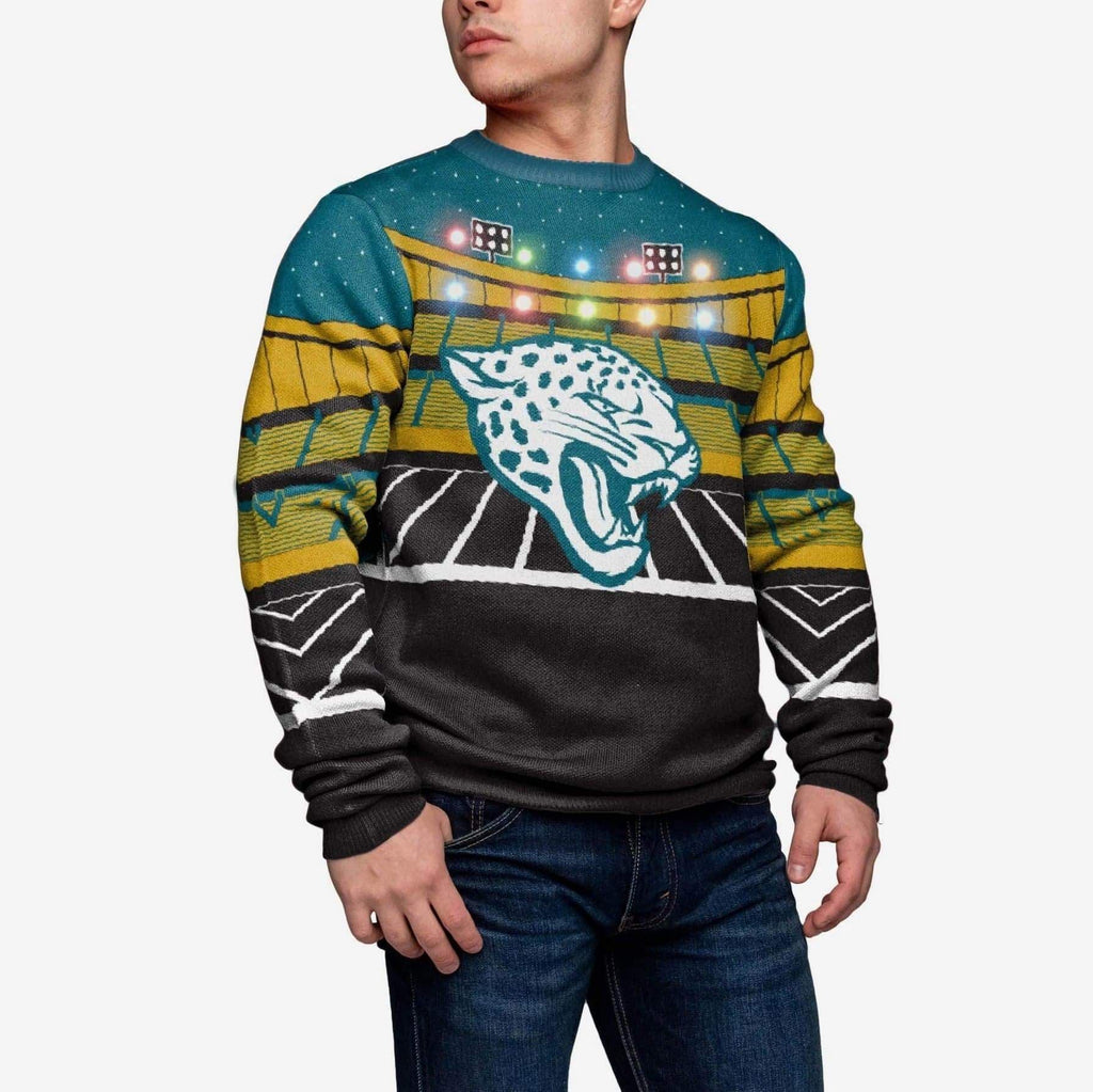 Jacksonville Jaguars Light Up Bluetooth Sweater FOCO S - FOCO.com