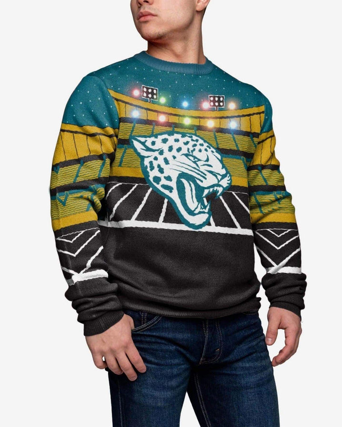 Jacksonville Jaguars Light Up Bluetooth Sweater FOCO S - FOCO.com