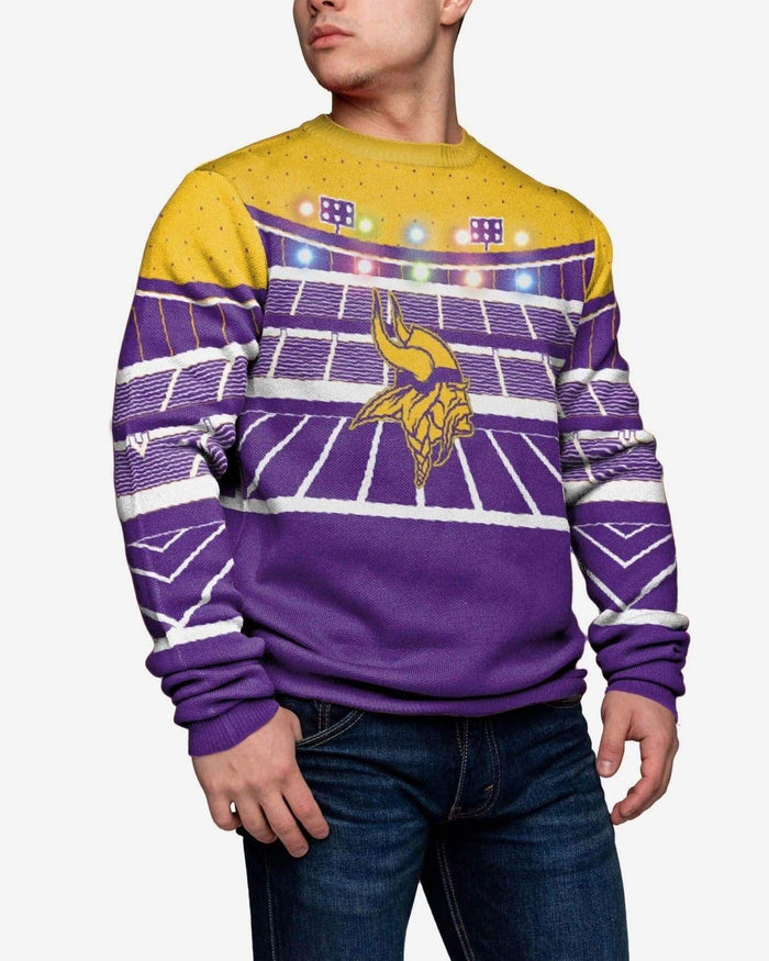 Minnesota Vikings Light Up Bluetooth Sweater FOCO S - FOCO.com