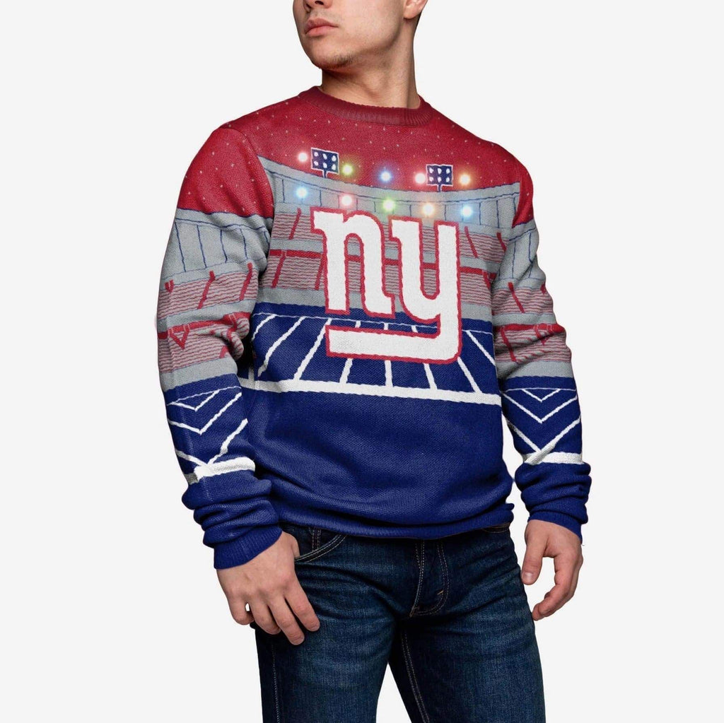 New York Giants Light Up Bluetooth Sweater FOCO S - FOCO.com