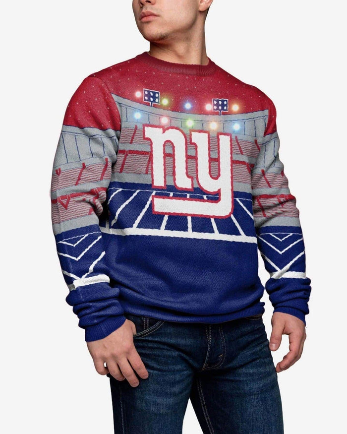 New York Giants Light Up Bluetooth Sweater FOCO L - FOCO.com