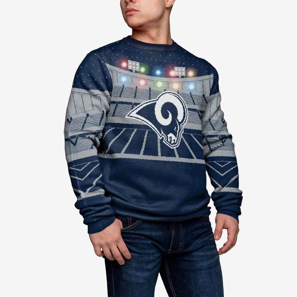 Los Angeles Rams Light Up Bluetooth Sweater FOCO S - FOCO.com