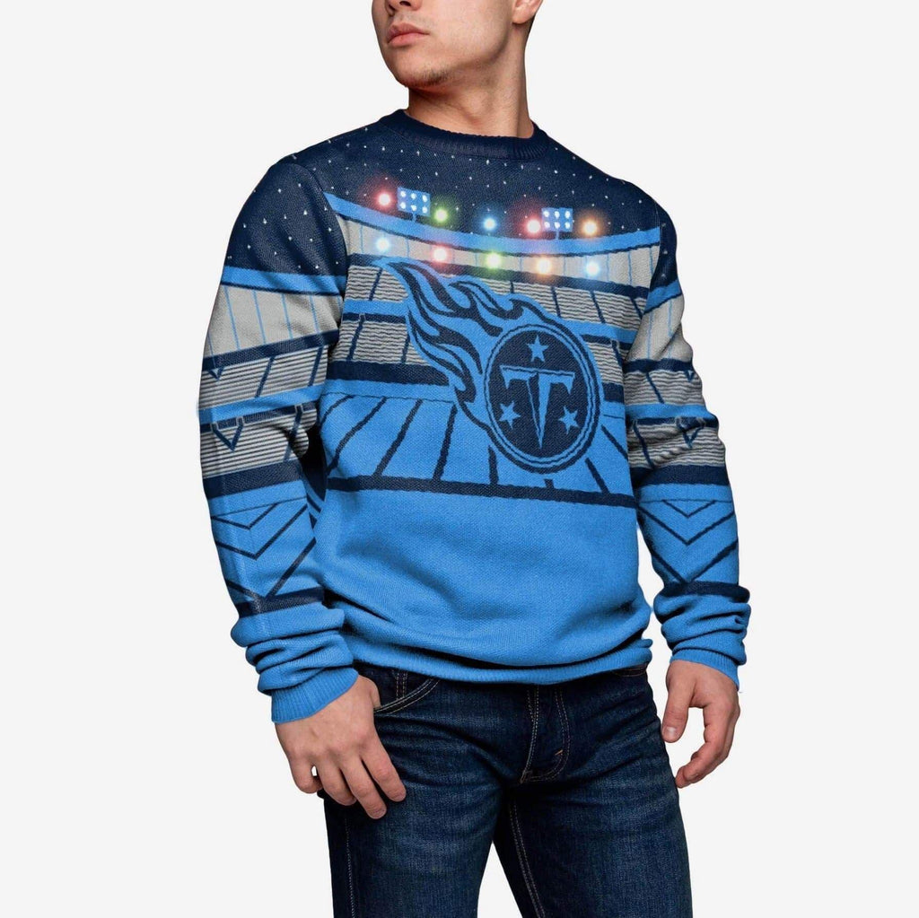 Tennessee Titans Light Up Bluetooth Sweater FOCO S - FOCO.com