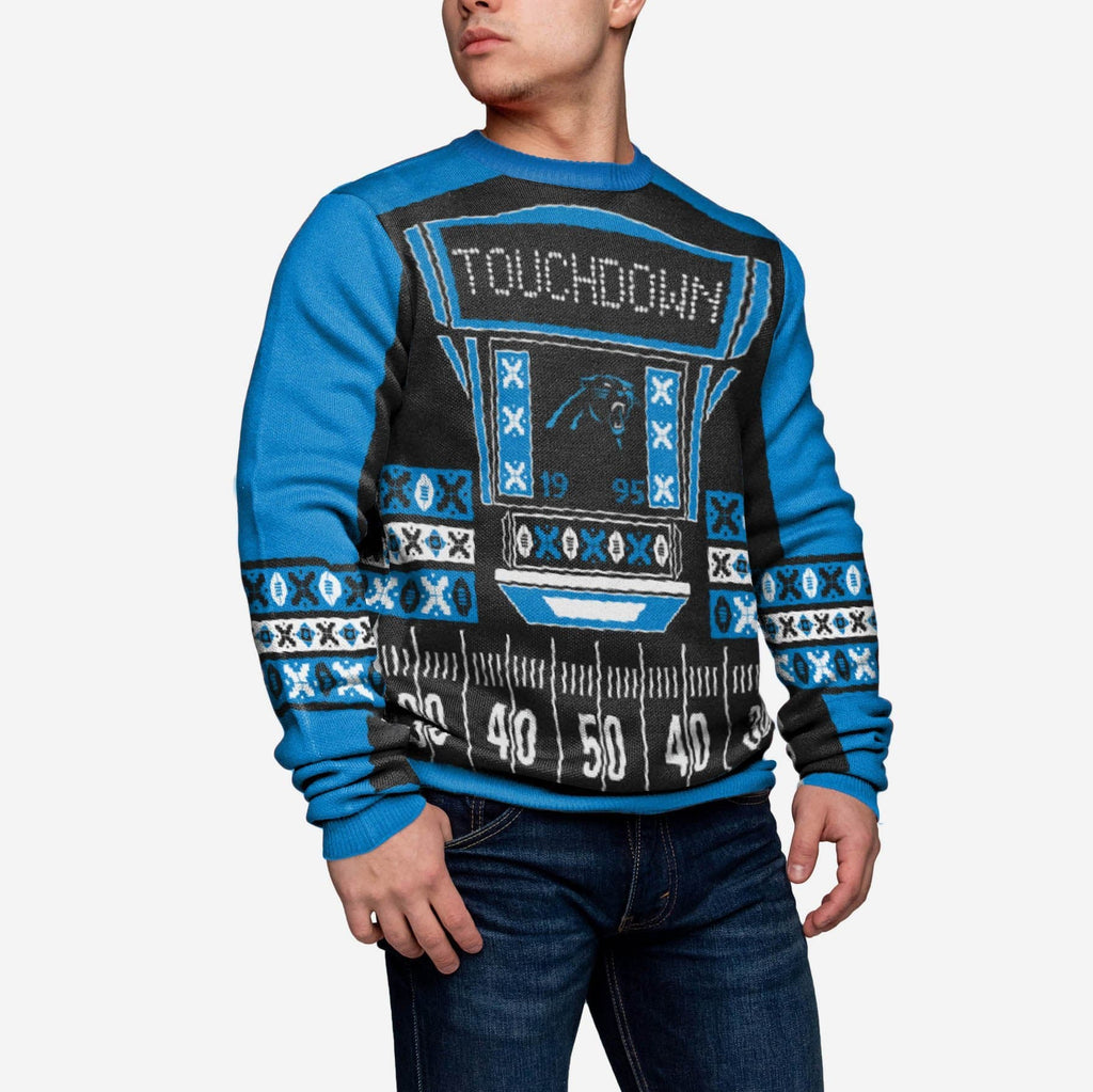 Carolina Panthers Ugly Light Up Sweater FOCO - FOCO.com