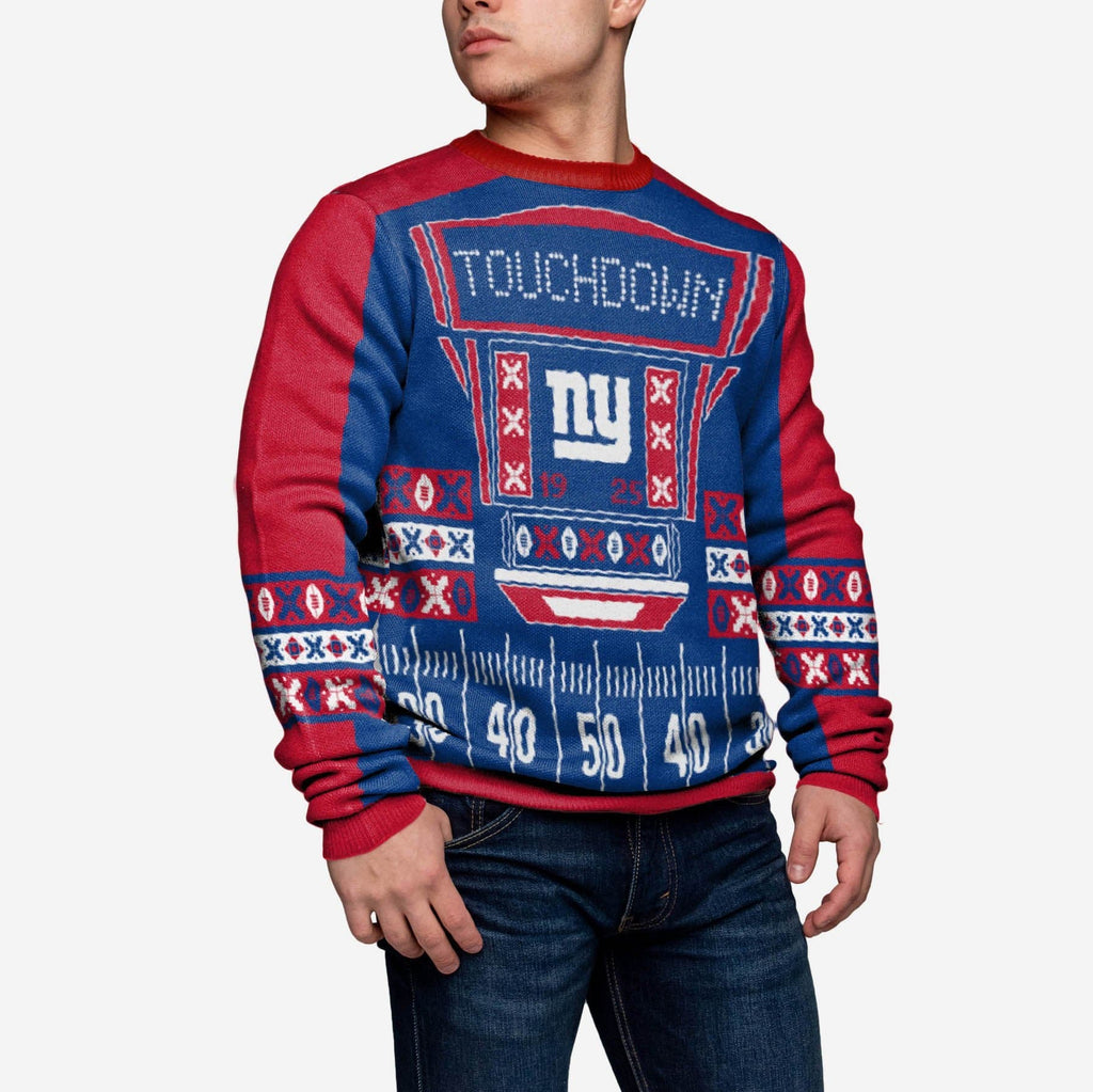 New York Giants Ugly Light Up Sweater FOCO - FOCO.com