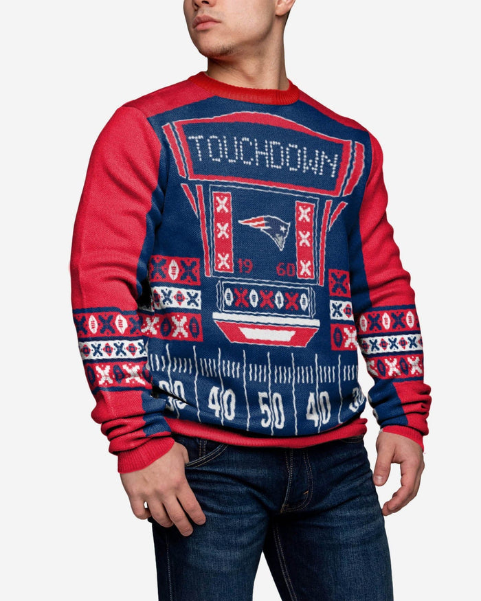 New England Patriots Ugly Light Up Sweater FOCO - FOCO.com