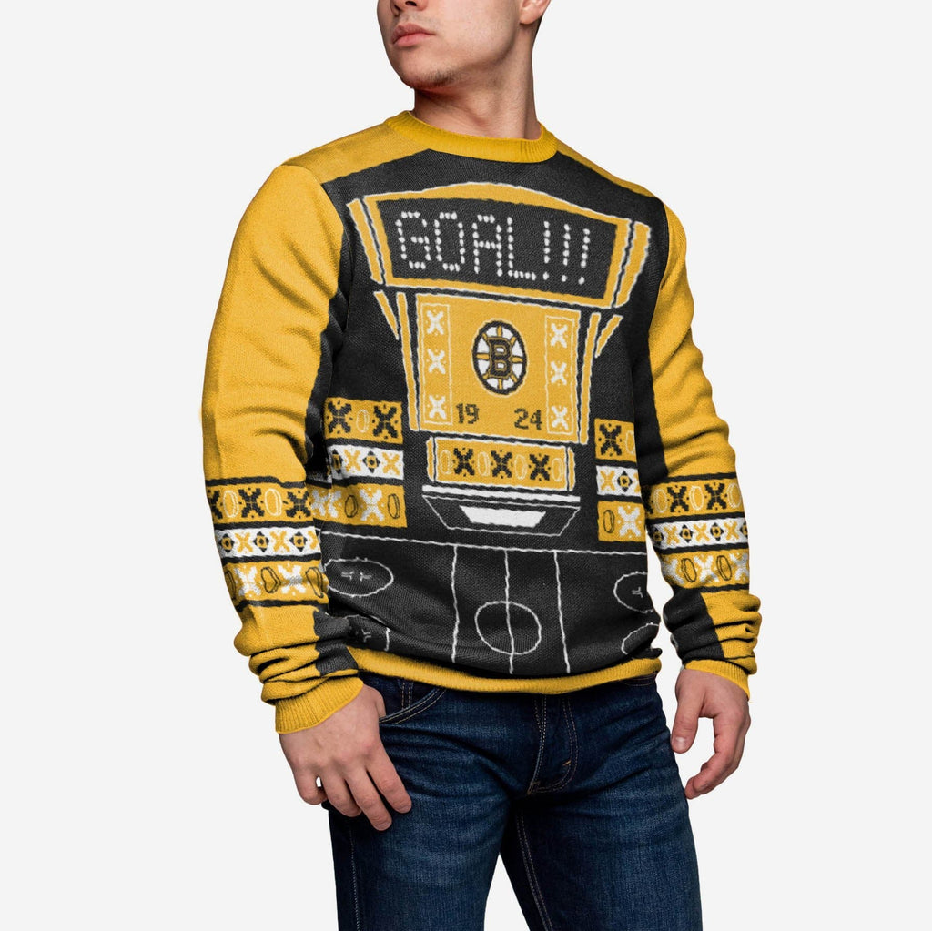 Boston Bruins Ugly Light Up Sweater FOCO - FOCO.com