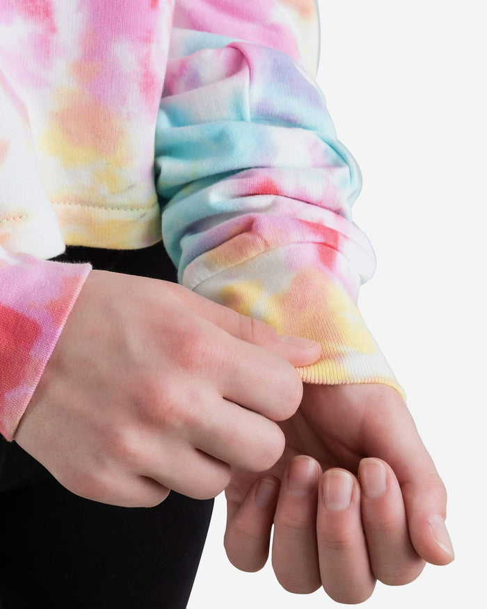Chicago Bears Womens Pastel Tie-Dye Blast Cropped Sweater FOCO - FOCO.com