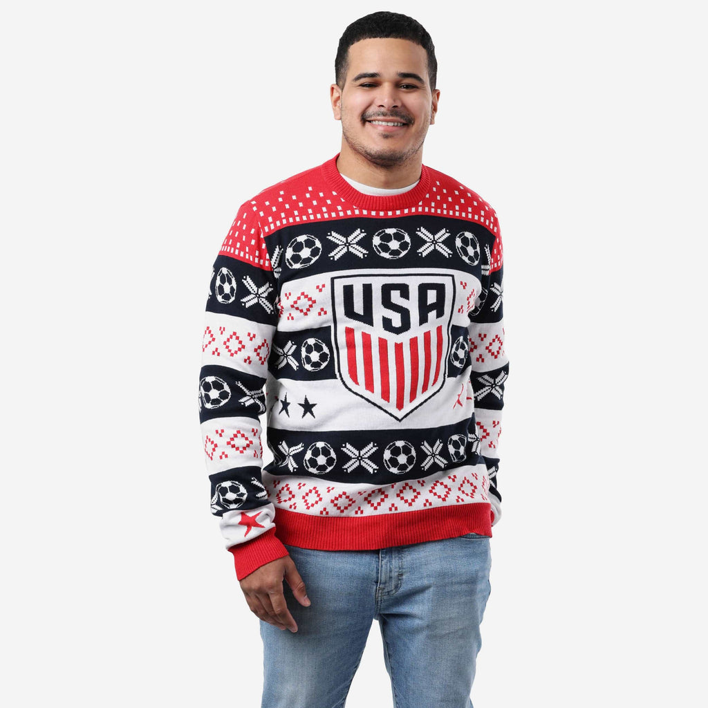 USA Mens Soccer Cotton Knit Sweater FOCO S - FOCO.com
