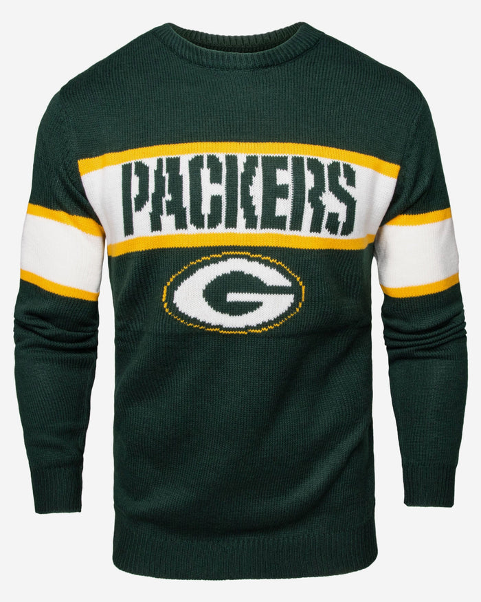 Green Bay Packers Vintage Stripe Sweater FOCO - FOCO.com