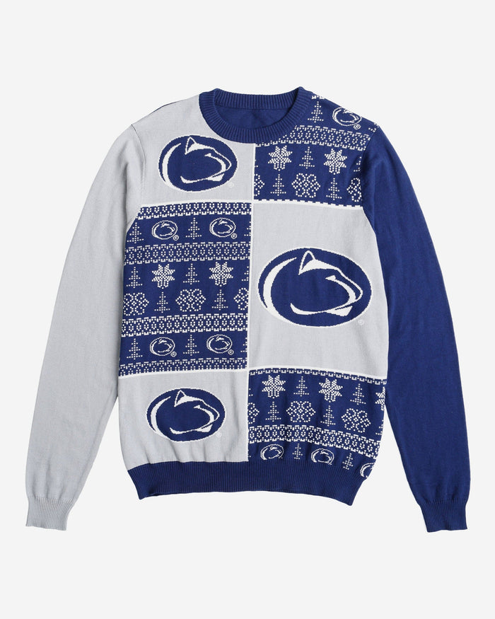 Penn State Nittany Lions Busy Block Snowfall Sweater FOCO - FOCO.com