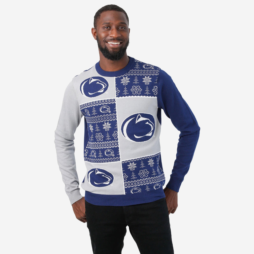 Penn State Nittany Lions Busy Block Snowfall Sweater FOCO S - FOCO.com
